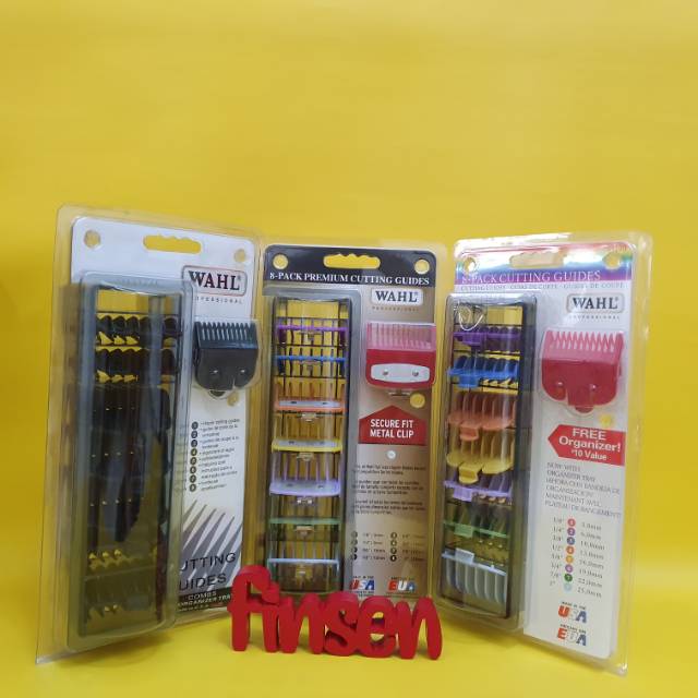 Sepatu clipper wahl/wahl sepatu clipper/wahl cutting guides/sepatu clipper wahl isi 8pc/wahl/clipper