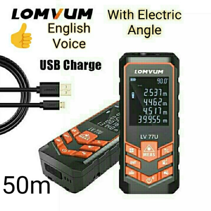 Laser Distance Meteran 50m Diastimeter Pengukur Jarak Meter bkn Bosch