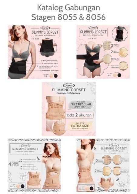 Korset Perut Sorex Slimming Corset Extra Size Kode 8056 Shopee Indonesia