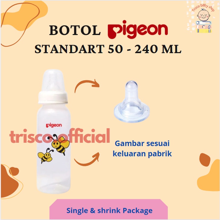 Pigeon Botol Susu 50 ml 120 ml 240 ml Standart Assort BPA Free