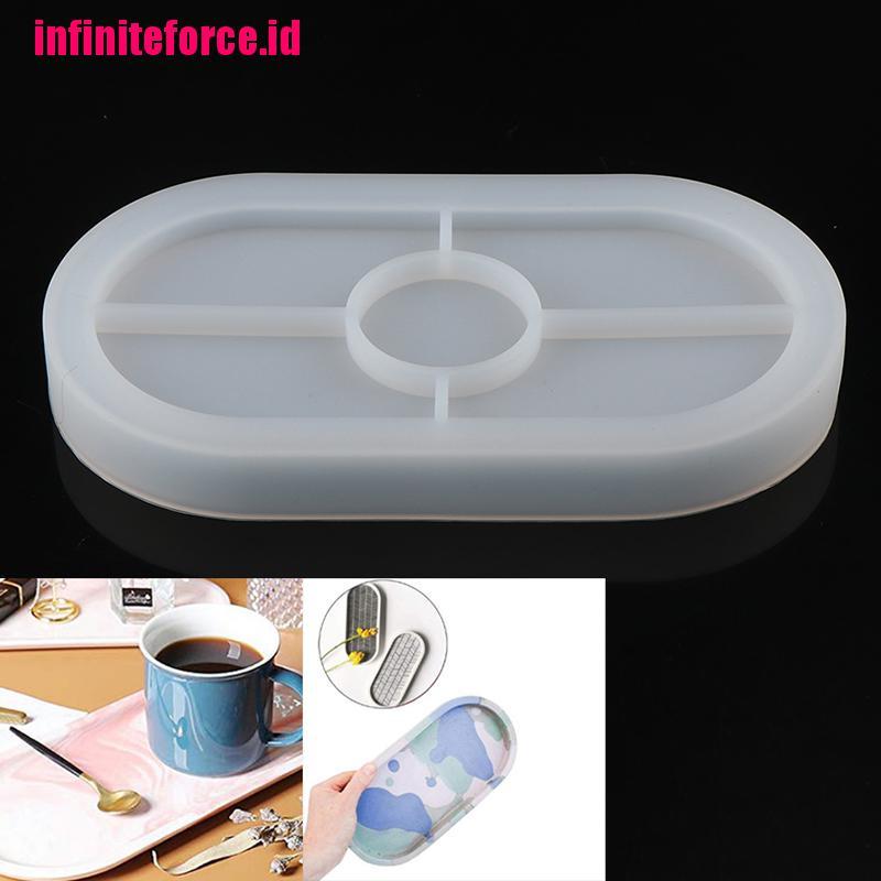 Concrete Oval Mold Ashtray Coaster Square Flexible Silicone Tray Mold Epoxy