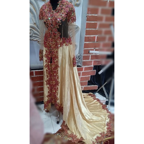 kebaya modern brukat full payet, preloved cantik banget