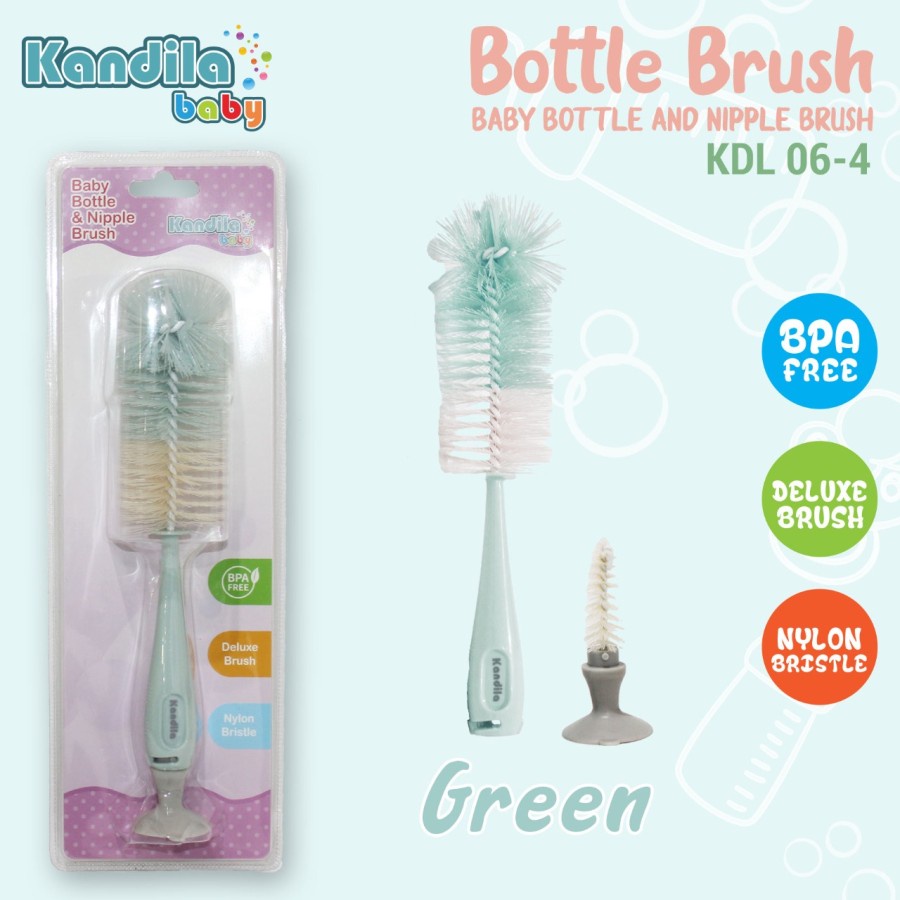 KANDILA Sikat Botol Nylon Sikat Dot Suction Bottle Brush KDL 06-4