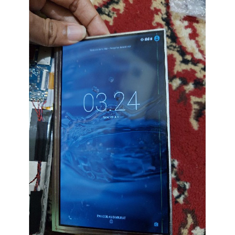 Lcd advan s7c Garis minus garis 1 advan i7d