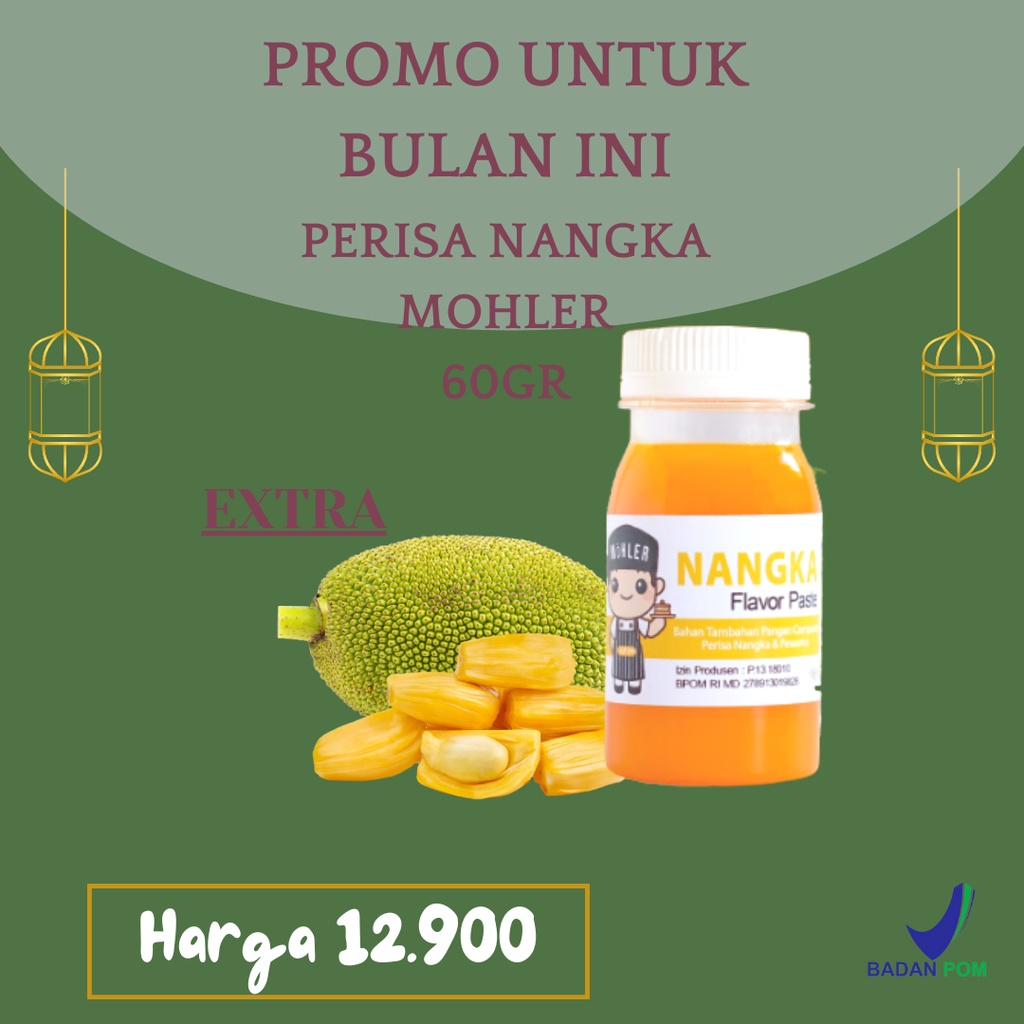

⚡COD⚡ PERISA PASTA PEWARNA MOHLER NANGKA 60gr COCOK UNTUK TAMBAHAN BAHAN ICE CREAM / PERISA PASTA MOHLER NANGKA 60gr BISA BUAT TAMBAHAN PANGAN BAHAN KUE / MOHLER Pasta perisa pewarna NANGKA / JACKFRUIT
