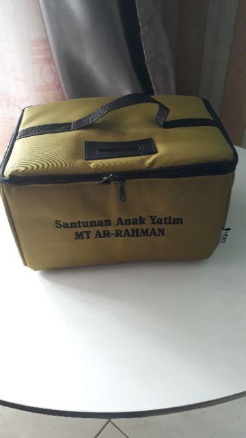 Qhijab - Kotak Infaq Original Bahan Canvas Uk. 28x20x15cm Termurah!! Original!!