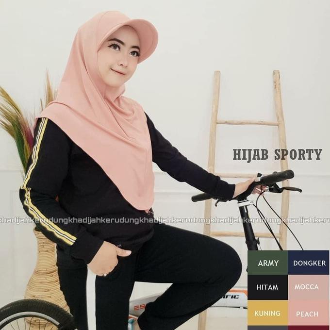 Hijab Jilbab Kerudung Bergo Instan Khimar Sporty Terbaru