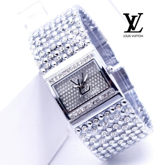 Jam Tangan Wanita / Cewek Lv Merica Rantai Silver