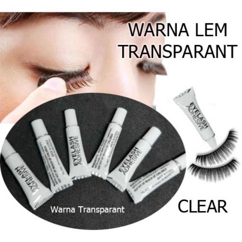 

LEM BULU MATA PALSU TRANSPARANT 1 ML MADE IN KOREA / EYELASH GLUE /