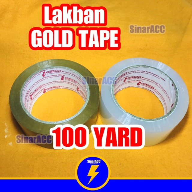 Lakban bening NACHI 100 YARD lakban coklat kuning 100Y 100Yard NACHITAPE