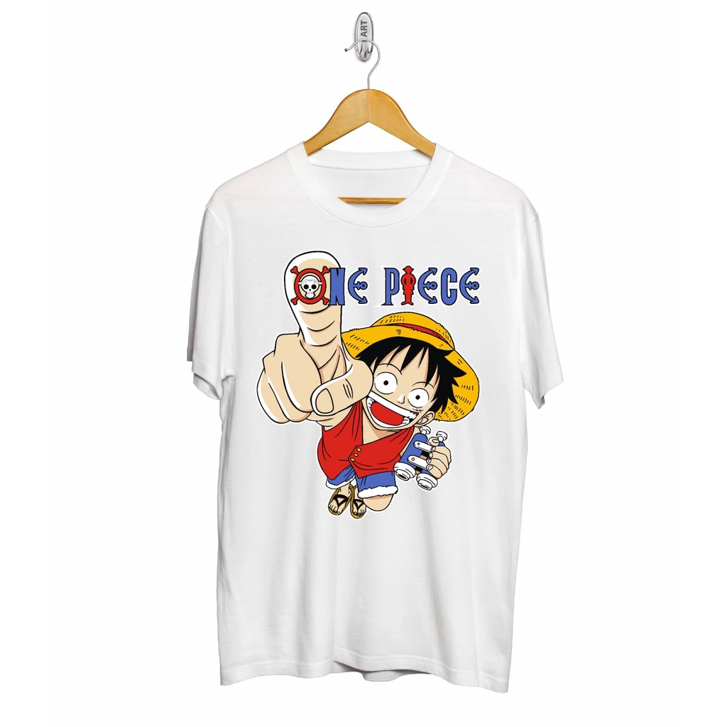 Kaos murah Kaos distro murah baju  distro pria t-shirt murah combed30s one piece tunjuk