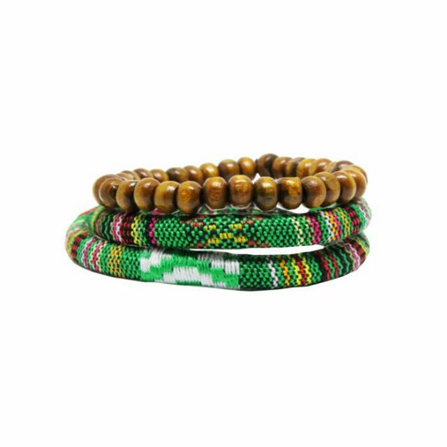 Gelang Etnik Ammosi 7 Summit Series Tengger Green