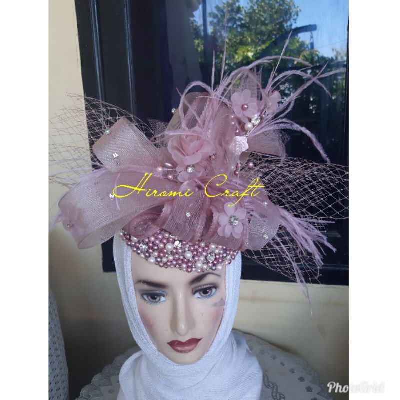 headpiece/fascinator hat wedding atau hunting foto