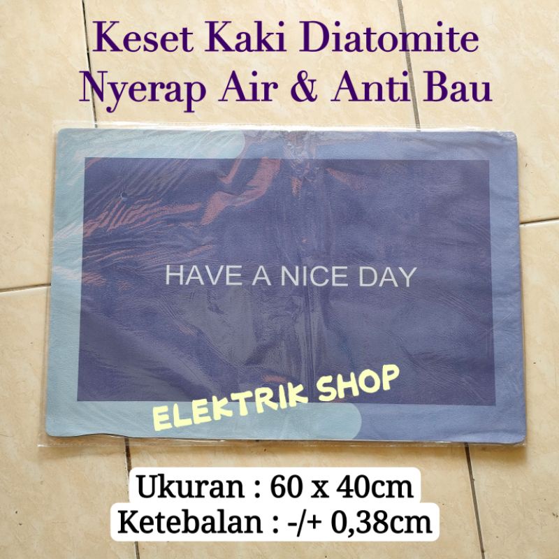 KESET KAKI DIATOMITE ANTI BAU , NYERAP AIR, ANTI BAKTERI