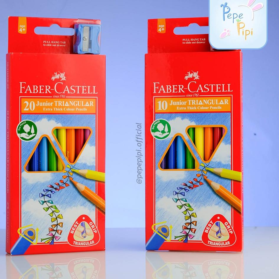

Terbaru - Pensil Warna Faber Castell Junior Triangular 10 & 20 Pcs Colour Pencil Alat Tulis Anak Sekolah 팝