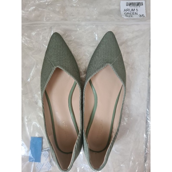 Flat Shoes Arum 5 Essentials Urban & Co uk 35 Green
