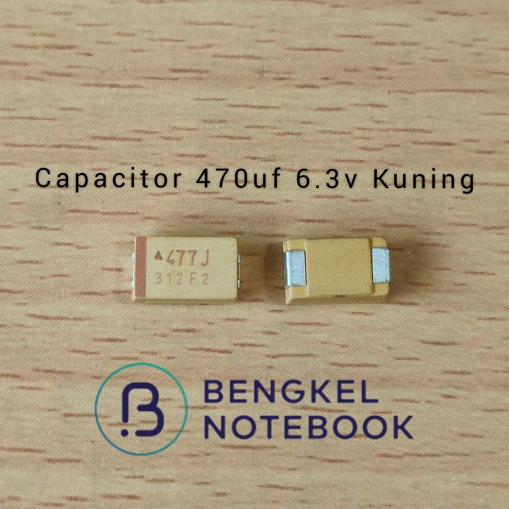 Capacitor Kapasitor SMD Tantalum 470uf 6.3v Kuning (J)