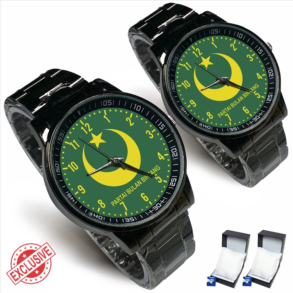 Jam Tangan Rantai Couple PARTAI BULAN BINTANG (Nice)