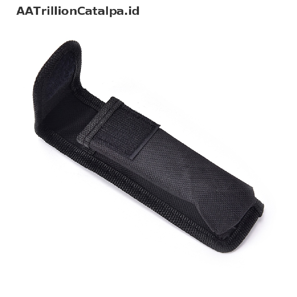 Aatrillioncatalpa Sarung Senter Bahan Nilon Warna Hitam Untuk Ikat Pinggang