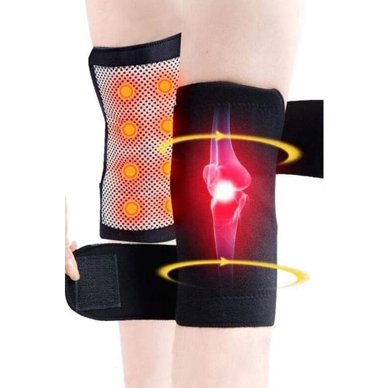 Sabuk Alat Deker Terapi Pemanas Lutut Knee Pads Magnetic Support SEPASANG