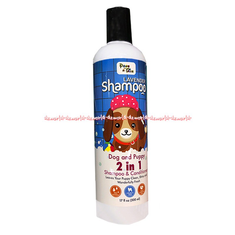 Paws n Tails 500ml Lavender Coconut Tea Trea Oatmeal Shampoo Conditioner Dog Puppy Hewan Anjing Paw and Tail