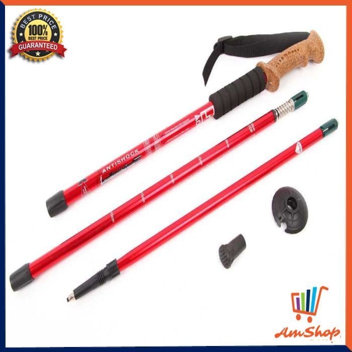 Trekking Pole Tongkat Hiking Alpenstocks 7075 Gunung Outdoor Camping