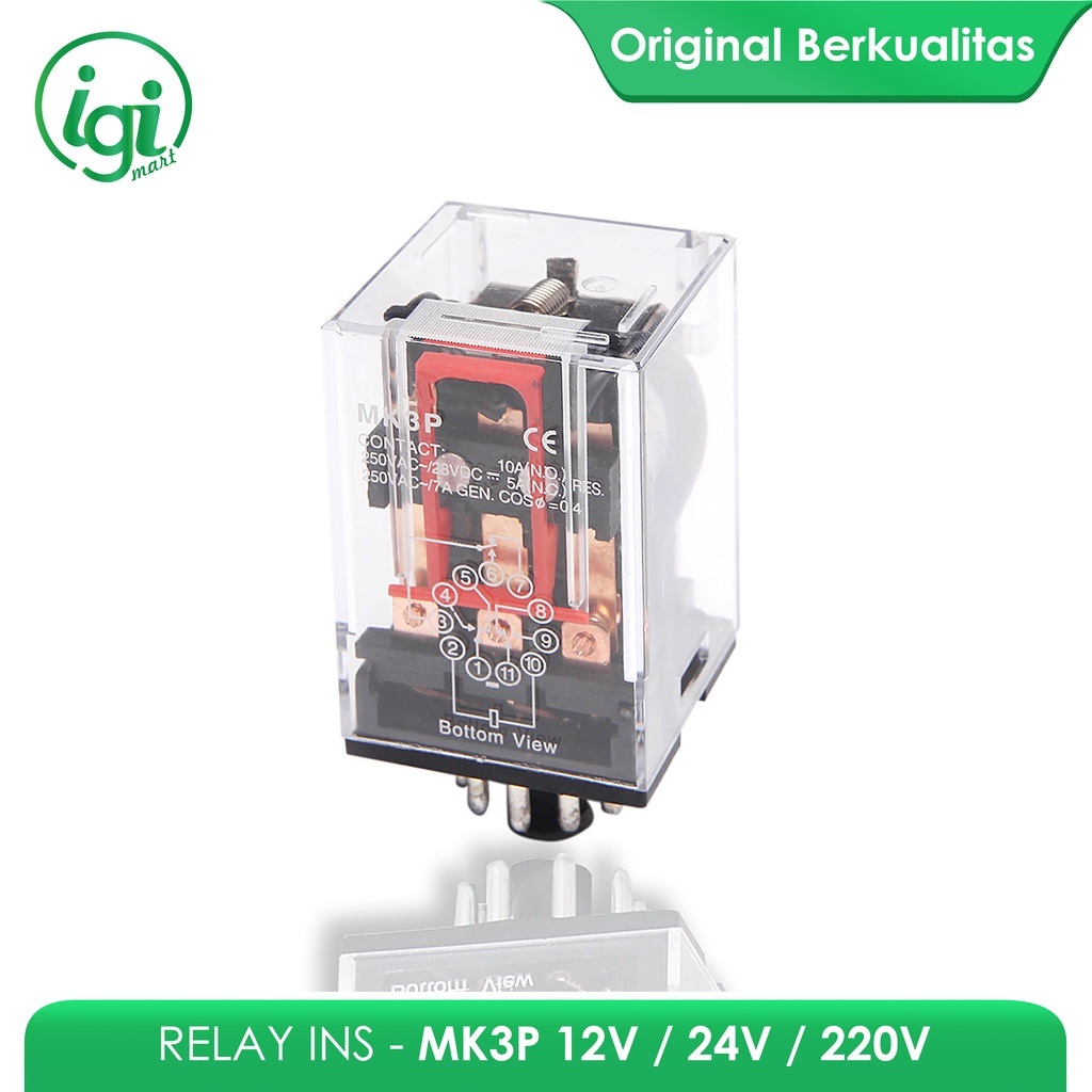 RELAY MK3P 12V INS / RELAY MK3PN 24V INS / RELAY MK3P-I 220V 11 PIN