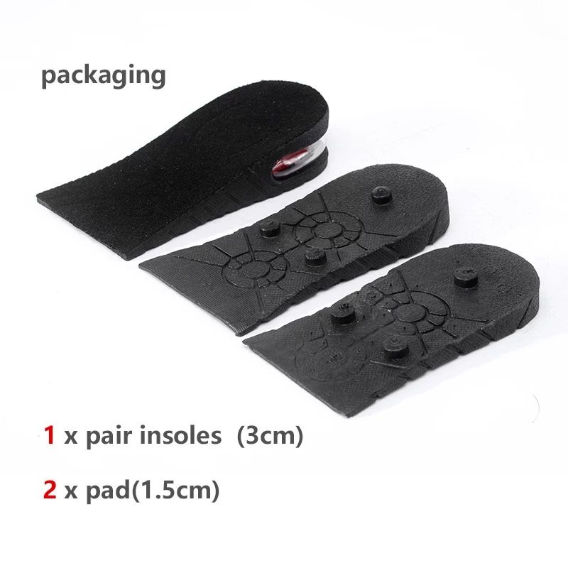 SOL SEPATU PENAMBAH TINGGI BADAN INSTAN INSOLE PENINGGI INSTANT SHOE LIFTS UP TO 7CM