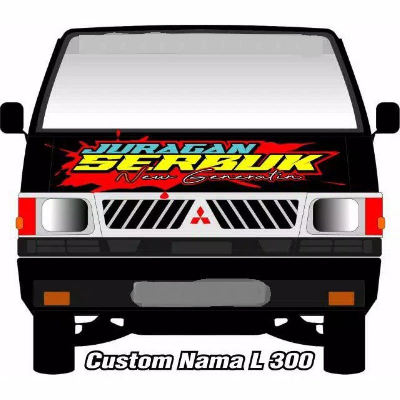 stiker mobil stiker depan mobil pick up L300 pick up carry grand Max