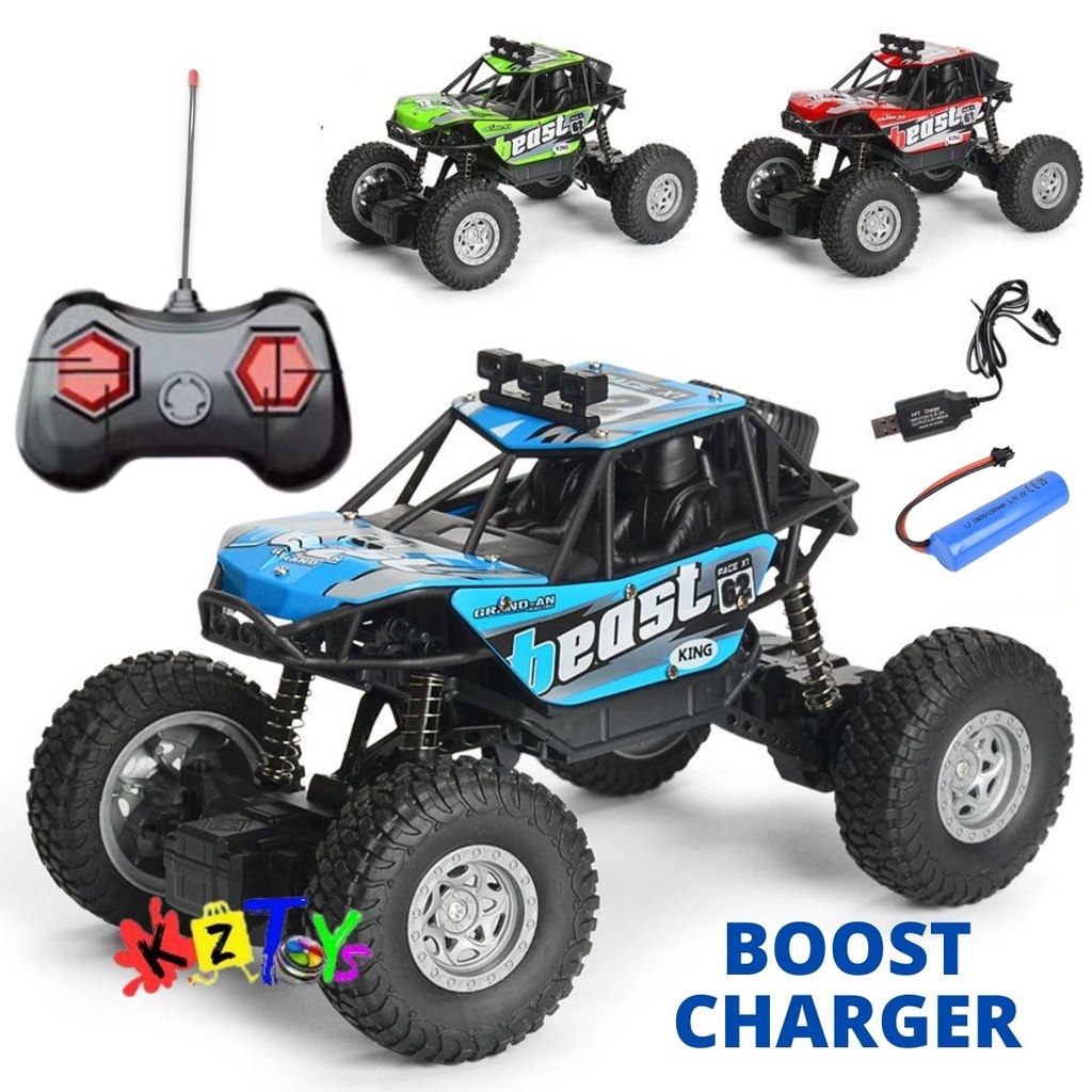 MAINAN ANAK MOBIL REMOTE CONTROL RC MONSTER CHARGE CROSS COUNTRY CAS SKALA 1:20