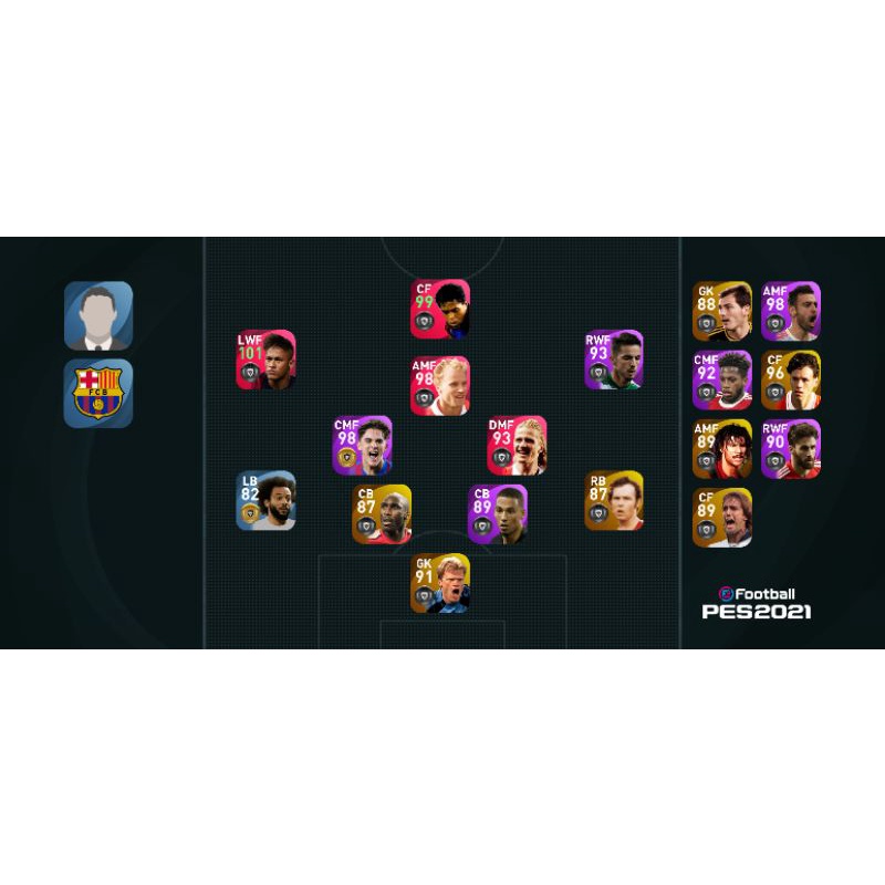 akun PES duo barca x duo arsenal