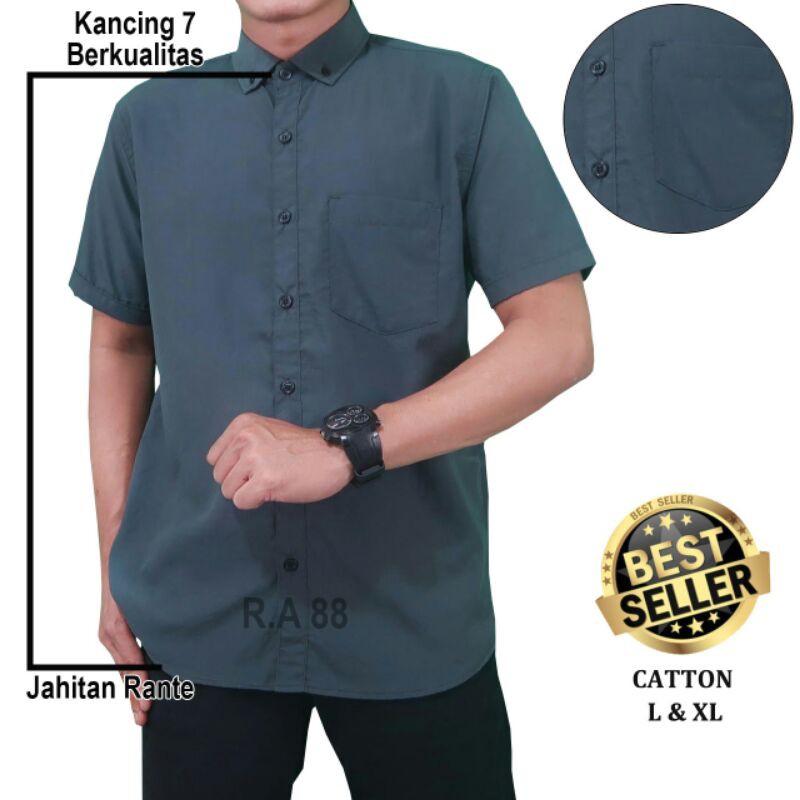 Kameja Pendek Pria Kameja Polos Kameja Katun Premium Kameja Distro Kameja Formal