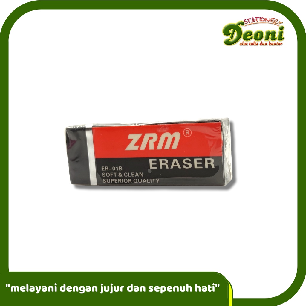 

ZRM ER-01B Eraser / Penghapus Pensil Besar Black