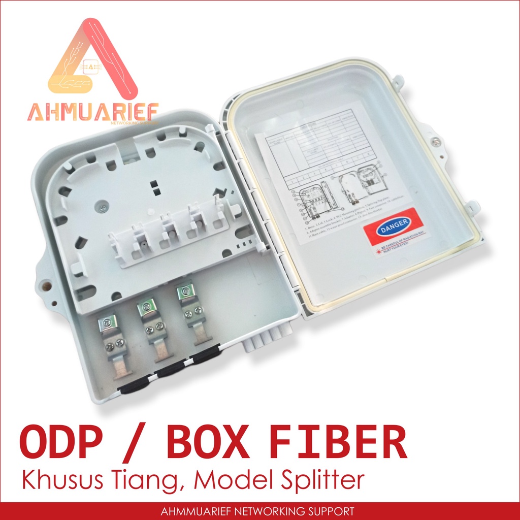 Mini ODP FDB 8 Core Tiang Model Splitter Adapter Pigtail Fiber Optic Optical Distribution Point Box