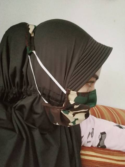 MASKER KAIN Loreng