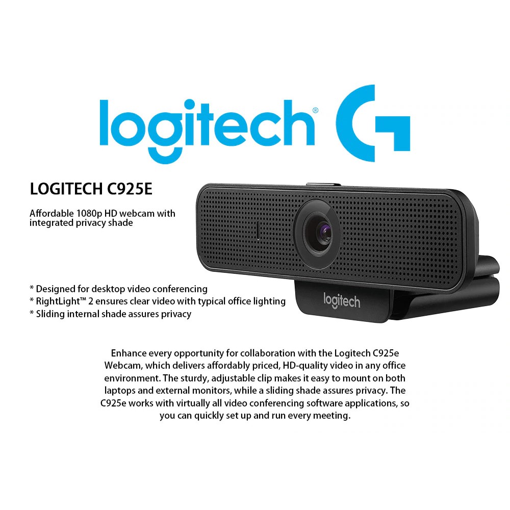 WEBCAM LOGITECH C925E PRO HD 1080P