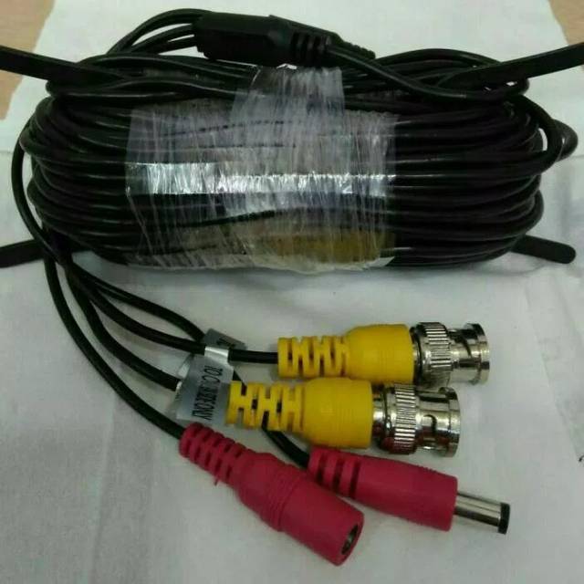 Kabel camere cctv 20meter BNC &amp; DC.tinggal pasang aja.