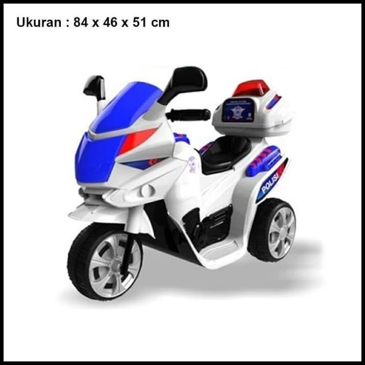 Mainan anak motor aki Tornado polisi Yotta Toys