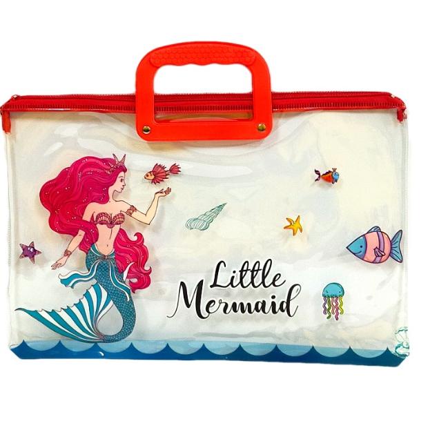 

⸨YuZ ♞⸩ Map File Folder Zipper Karakter Mermaid/MSP-F2-4/1 Pcs |Paling diminati