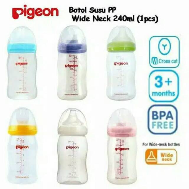 Pigeon Botol Susu SoftTouch Peristaltic Plus 240 Ml BPA Free