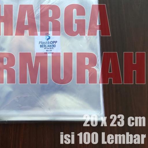 

PLASTIK OPP 20X23 CM TEBAL 30 MIKRON / PLASTIK UNDANGAN ISI 100 LBR