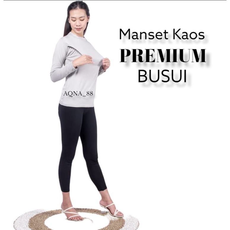 Kaos Busui | Kaos Menyusui | Inner Busui Lengan Panjang Premium