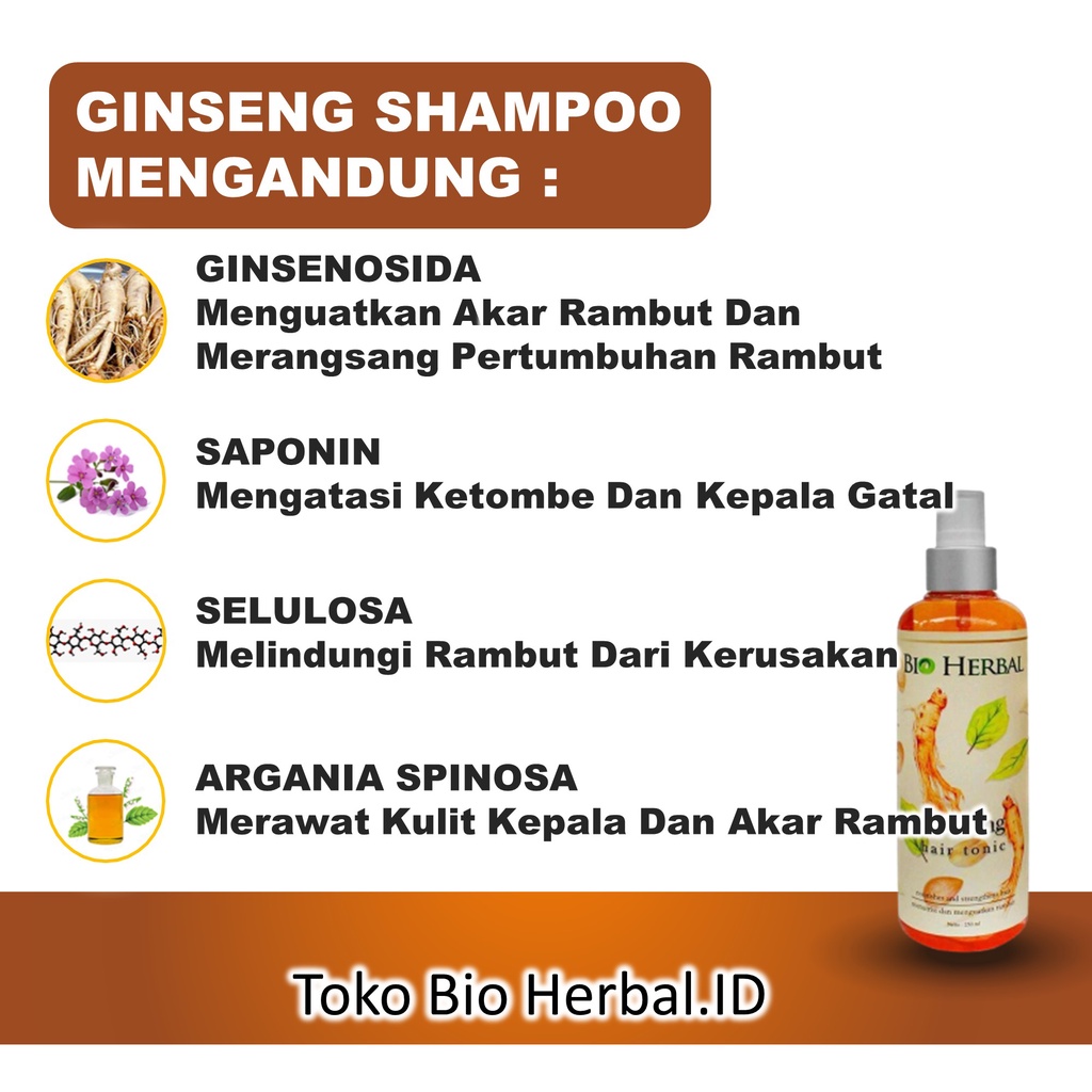 Hair Tonic Vitamin Rambut Rontok Tonik Rambut Rontok Hair Tonic Ginseng Penyubur Rambut Rontok B2P