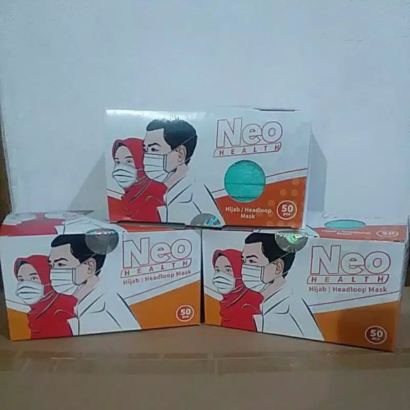 Masker Hijab Neo isi 50pcs [HeadLoop]