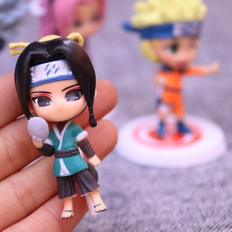 12pcs Mainan Action Figure Naruto Sasuke Kakashi Sakura Gaara Bahan Pvc