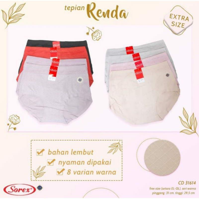 Celana dalam wanita Renda Sorex 31614 Extra size