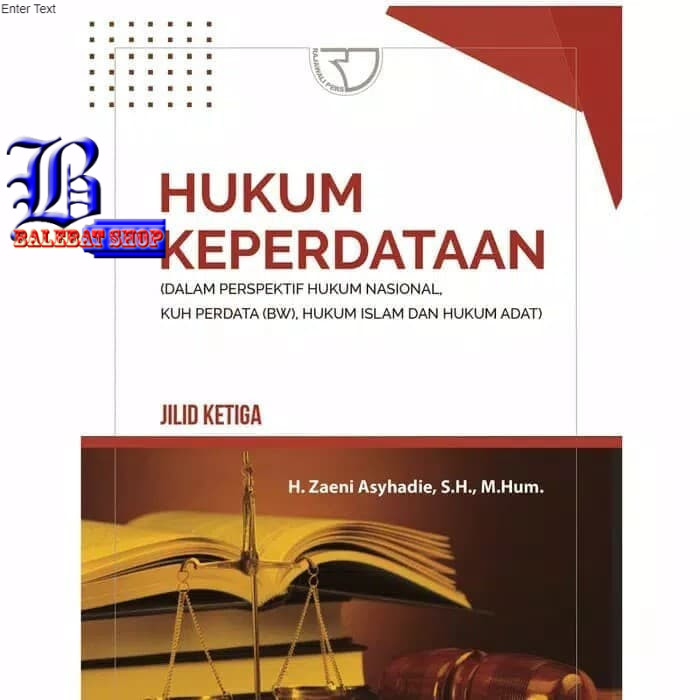 

Buku HUKUM KEPERDATAAN RAJAWALI PERSADA