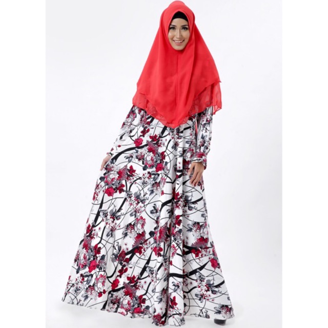 GAMIS SYARI RAISHA LEBAR BAWAH 4 METER WOLFIS