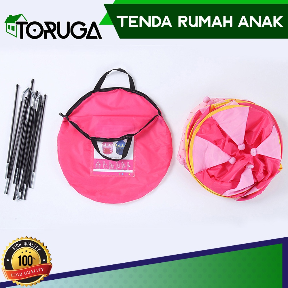 TENDA ANAK MODEL RUMAH MAINAN ANAK CAMPING ANAK PORTABLE TENT 130 x 100 x 130