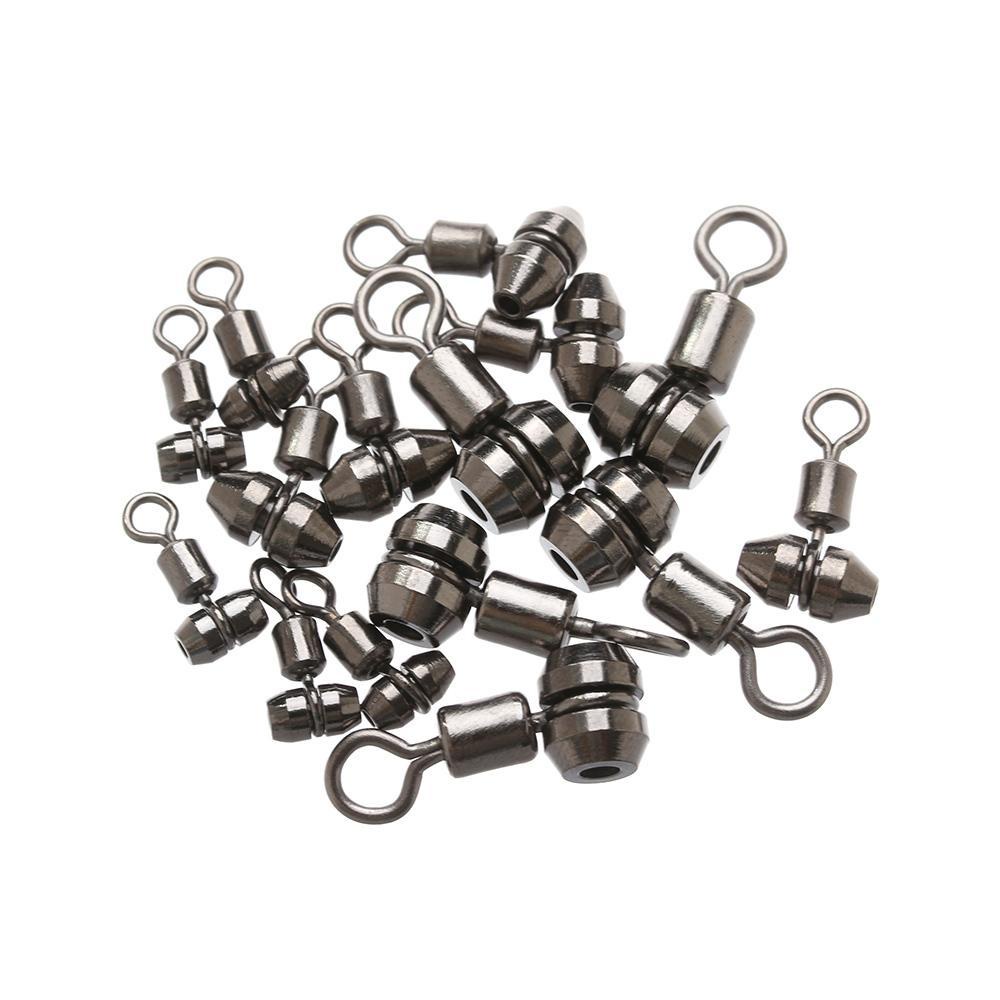 TOP 5pcs/lot Memancing Rolling Putar Konektor Portabel Stainless Steel Kualitas Tinggi Solid Rings